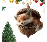 Décorations Pour Arbre De Noël | 2D Plat Pendant Les Fêtes D'Hiver,Décoration Noël En Acrylique Pendentif Animal | Pour Cheminée Appui De Fenêtre Salon Sac À Épaule Sac