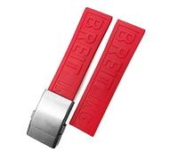 Decorations Rubber Watchband 22mm 24mm For Superocean Heritage Avenger Challenger Woven Silicone Waterproof Soft Watch Strap Beautiful
