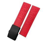 Decorations Rubber Watchband 22mm 24mm For Superocean Heritage Avenger Challenger Woven Silicone Waterproof Soft Watch Strap Beautiful