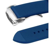 Decorations Silicone Watch Strap For 600 Planet Ocean Rubber Watchband with Folding Buckle Beautiful