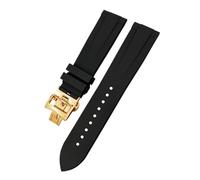 Decorations WatchBand 19mm 20mm 21mm 22mm For Colorful Soft Fluorine Rubber Watch Strap Butterfly Clasp Beautiful