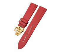 Decorations WatchBand 19mm 20mm 21mm 22mm For Colorful Soft Fluorine Rubber Watch Strap Butterfly Clasp Beautiful