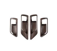 Decorativa Volante Pegatinas Embellecedor Interior grano madera Durazno para Land para Cruiser LC300 2022 2023, cubierta pomo palanca cambios, pegatina manija puerta coche(Inner door bowl)