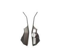 Decorativa Volante Pegatinas Embellecedor Interior grano madera Durazno para Land para Cruiser LC300 2022 2023, cubierta pomo palanca cambios, pegatina manija puerta coche(Console knob frame)