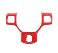 Decorativa Volante Pegatinas Embellecedor volante Interior coche, pegatina cubierta decoración para para RAM 2010, 2011, 2012, 2013, 2014, 2015, 2016, 2017, accesorios(Red)