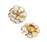 decorativas de botones - Decoración de ropa vintage de metal elegante DIY,Tapa de botón extraíble con clip estilo para blusa de mujer | Para la abuela mujer y esposa, hija amiga, Se référer