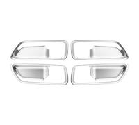 decorativas pegatinas Compatible Con Toyota Para Corolla Para Cross XG10 2021 2022 2023 Marco Manija Puerta Interior Coche Decoración Cubiertas Embellecedores Pegatinas(Silver)