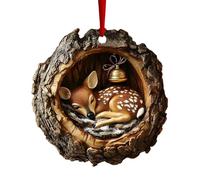 Decorative Animal Christmas Decor - Animal Ornaments | Cute Acorn Ornament for Home Decor, Pet Rustic with Colorful Display Elements, Hanging Ornaments, Animals Rustic for Seasonal Setup