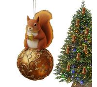 Decorative Animal Christmas Decor - Animal Ornaments | Cute Acorn Ornament for Home Decor, Pet Rustic with Colorful Display Elements, Hanging Ornaments, Animals Rustic for Seasonal Setup