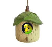 Decorative Bird Houses, Handmade Resin Birdhouses, Outdoor Nesting Boxes For Birds, Waterproof Bird House Decor, Sunproof Outdoor Birdhouses, Sheltered Birdhouses For Gardens, Warm Nesting Place For B