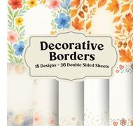 Decorative Borders: Scrapbook Paper Pad for Journals, Collage, and Creative Projects: Ornamental pages for layering, backgrounds, and handmade paper crafts
