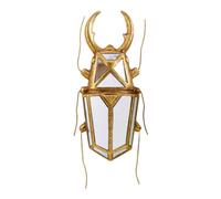 Decorative Bug Insects Beetle Mirrors,Mid Century Modern Insect Decor Wall Hanging,Creative Resin Stag Beetle Wall Decor,Perfect for Victorian and European Themed Homes,Unique Gift(1PCS-Golden)