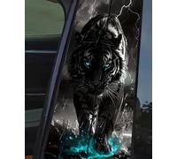 Decorative Car B-Pillar Sticker Set, Waterproof Sun Protection Scratch Cover B-Pillar Stickers, Personalized DIY Vehicle Door Pillarm, Side Scratch Cover Trim Decoration, Cut-to-Fit (#10,2pcs)