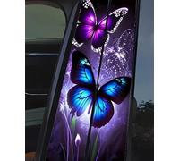 Decorative Car B-Pillar Sticker Set, Waterproof Sun Protection Scratch Cover B-Pillar Stickers, Personalized DIY Vehicle Door Pillarm, Side Scratch Cover Trim Decoration, Cut-to-Fit (#11,6pcs)