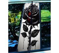 Decorative Car B-Pillar Sticker Set, Waterproof Sun Protection Scratch Cover B-Pillar Stickers, Personalized DIY Vehicle Door Pillarm, Side Scratch Cover Trim Decoration, Cut-to-Fit (#9,4pcs)