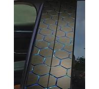 Decorative Car B-Pillar Sticker Set, Waterproof Sun Protection Scratch Cover B-Pillar Stickers, Personalized DIY Vehicle Door Pillarm, Side Scratch Cover Trim Decoration, Cut-to-Fit (#8,4pcs)