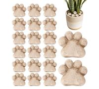 Decorative Cat Paw Stones, Pebble Stones Cat Paw, Mini Landscaping Stone, Colorful Craft Decor Pieces, Outdoor Pathway Accent for Yard, Small Resin Stone for Terrarium Decor