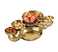 Decorative Cluster Bowls - Tiered Food Tray for Buffet | Stylish Ceramic with Serving Function, Fruit Vegetable Salad Pasta Charcuterie Dish, Holiday Wedding Party Accessory, Dining Room Hosting Decor