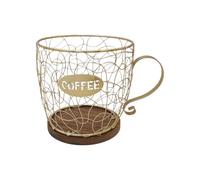 Decorative Countertop Pod Organizer: This coffee cup shaped storage rack, f