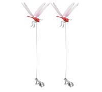 Decorative Dragonfly Clips, Patio Garden Ornament, 12.2x5.51 Inches Yard Clips with Colorful Detail, Sturdy Polymer Clip, Lawn Decoration with Hanging Style, Outdoor Accent for Flower Bed and Balcony