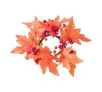 Decorative Fall Candle Wreath Beautiful Hangable Autumn Home Decoration