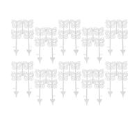 Decorative Garden Fence, Butterfly Border Panels, 10-Piece No-Dig Landscape Edging, Rustproof Animal Barrier, Interlocking Design, for Yard, Patio, Flower Bed, Outdoor Use