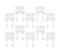 Decorative Garden Fence, Butterfly Edging Panels, No-Dig Animal Barrier, Easy Installation Design, for Yard Flower Bed Patio Outdoor Landscape Use, 10-Piece Set, 11.02x6.5 pulgadas