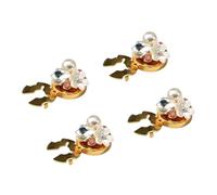 Decorative Gem Buttons, Stylish Rhinestone Cufflinks Set, Sparkling Feature with Pearls, Fashion Button Accessories with Creative Touch, Button Covers Chic Layout, Girls Accessories for Coats Skirts