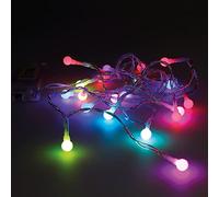 Decorative Lighting 71312 Guirnalda A Pilas 20 Led Esferica, Multicolor, 2.3 m