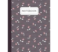 Decorative Notebook "Best Buds": 110 lined, college ruled pages, Journal, Diary, Planner, Botanical, Floral motifs (Waiting Collection)