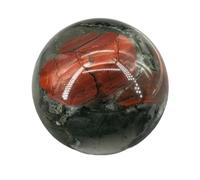 Decorative Ornaments African Blood Stone Quartz Ball Crystal Ball Ornament (Size : 1100-1200g)