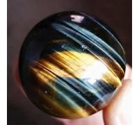 Decorative Ornaments Blue Tiger Eye Crystal Ball Decorative Ornament (Size : 30-35MM)