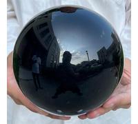 Decorative Ornaments Obsidian Ball Quartz Crystal Ball Decoration and Ornament Gift (Size : 80-100g)