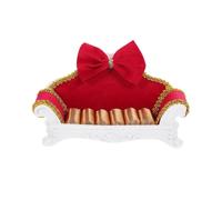 Decorative Rings Display Holder Sofa Shape Women Jewelry Organizer Stand Iron Material 1Set