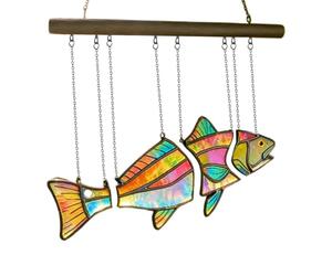 Decorative Sea Creature, Colorful Translucent Animal, Versatile with Suction Hook, Vivid Indoor Glass Accent, Shimmering Mobile with Mosaic Design, Outdoor Accessory for Beach and Party