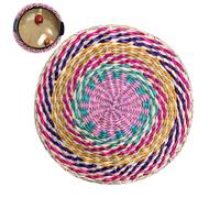 Decorative Seagrass Place Mat - 20cm Rustic Boho Table Setting