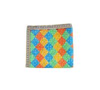Decorative Small Pooja Mat Aasan Silk Aasan Decorative Cloth Sequence Work (Size:-18"X18") Multipurpose Pooja Indian Traditional Festival Laxmi Poojan Ganesha Decorations Item Article(Muticolour)