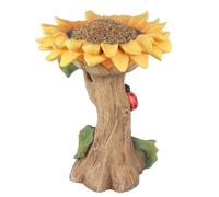 Decorative Sunflower Bird Bath, Wild Bird Water Feeder Bowl | Wild Bird Water Feeder for Hummingbirds & Backyard Birds, Patio, Garden, Yard & Outdoor Decorative Ornament