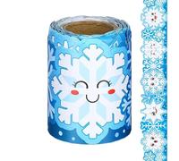 Decorative Trim, 33ft Cute Christmas Edging, Seasonal Paper Supplies, School Classroom Decorations, Chalkboard Whiteboard Window, Party Bedroom Wall Accent, Festive Holiday Borders