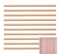 Decorative Trim - Wood Trim Molding Decorative | Wood Mouldings | Unfinished 3d Decor Wooden Trims Molding | 10 Pieces Unfinished Woodcraft Supplies for Board Project Door Furniture Paneling Mantel