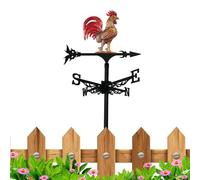 Decorative Wind Vane - Iron Rooster Metal Weather Vane | Garden Rooster V́ane For Farm, Patio, Outdoor, Garden, Lawn, Balcony, Railing, Landscape, Courtyard and Farmhouse Decor