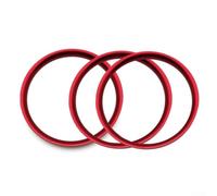 Decorativo Aluminio para Ventilación para mazda Decorativo | Aleación de aluminio duradera, acabado , al desgaste, protección contra arañazos, instalación para fácil con adhesivo(Red)