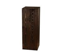 DECORATIVO Columna rústica de madera para flores o velas, modna decoración para salón, hecha a mano, estable y duradera, color nogal oscuro, 80 x 30 x 30 cm
