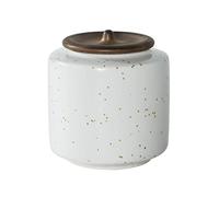 Decorativo Contenedores de almacenamiento de té de cerámica mate Frasco de almacenamiento de alimentos de cocina, Bote de café con tapa, Tarro de dulces for galletas Almacenamiento de té suelto for co