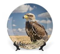 decorativo de cerámica, decorativo de porcelana fina personalizado de la colección A Lone Eagle Ceramics con soporte de exhibición. s para exhibir en vitrinas, ideales para la decor