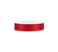 Decorativo Grosgrain cinta para manualidades, decoración para el hogar, año nuevo, cumpleaños, boda, bautizo, nacimiento, regalo de Navidad cintas, mezcla de colores, 15 mm/25 M, rosso, 15mm/25m