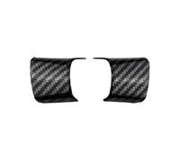 Decorativo Interior ABS Protector Para Volante De Coche Pegatina Embellecedora De Lentejuelas Para Ford Para Focus 3 Mk3 Para Kuga Para Escape 2012-2015 Pegatinas Decorativas(Carbon fiber 2pc)