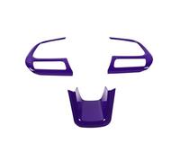 Decorativo Interior Cubierta Decorativa para Volante De Fibra Carbono ABS Accesorios Interiores para Jeep para Renegade 2015+ para Jeep para Compass 2017-2020 Interior Automóvil(Púrpura)