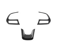 Decorativo Interior Cubierta Decorativa para Volante De Fibra Carbono ABS Accesorios Interiores para Jeep para Renegade 2015+ para Jeep para Compass 2017-2020 Interior Automóvil(Negro)