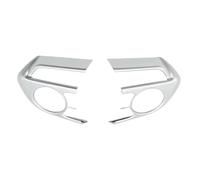Decorativo Interior Embellecedor De Cubierta De Panel Botones Volante Coche Pegatina para Toyota para RAV4 para Corolla E210 2019-2022 RAV 4 XA50 2 Uds. Interior Automóvil(Plata)